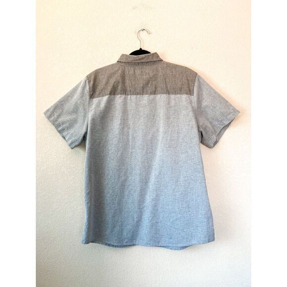 Molokai Surf Co Men's Blue Grey Colorblock Short Sleeve Button Down Size XL - Picture 5 of 5